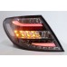Mercedes C Class W204 07-11 Black Face Light Bar LED Tail Lamp